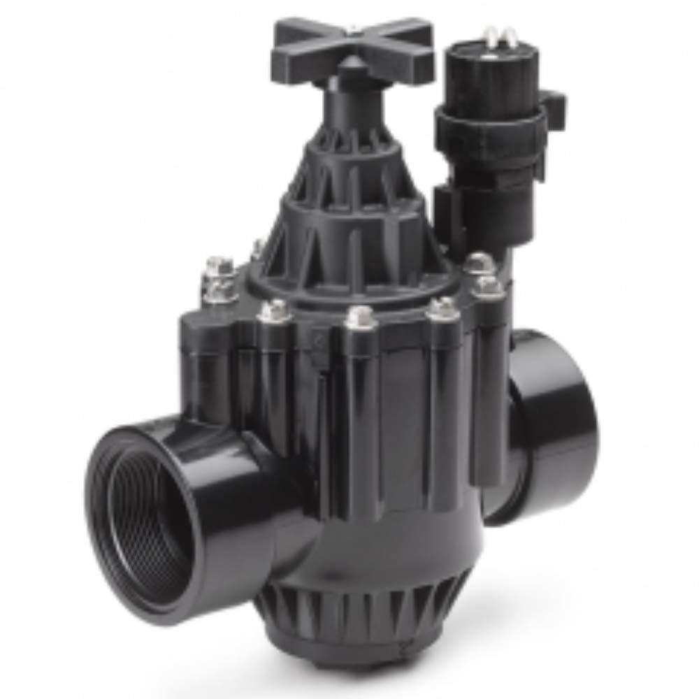 Rain Bird PGA valve front view showing body and flow control handle benefit easy maintenance