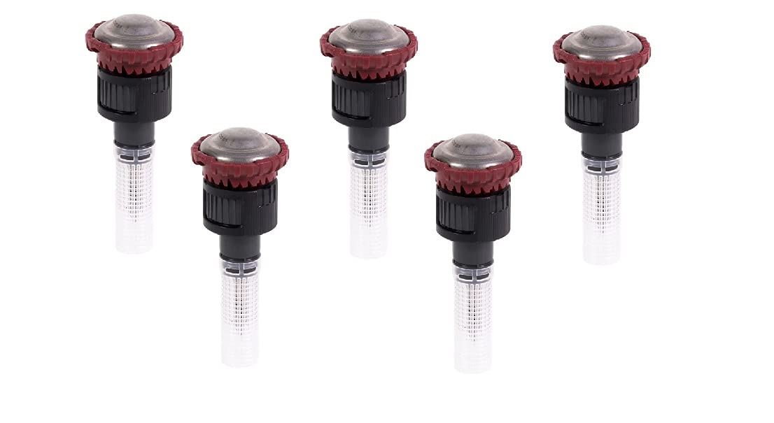 Rain Bird R-VAN nozzle tip close-up showing adjustable arc feature
