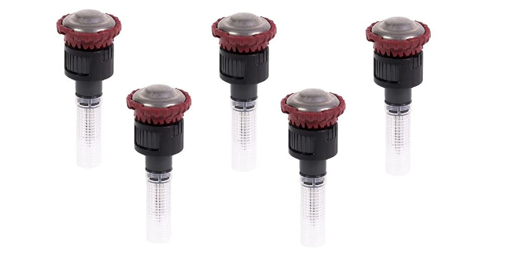 Rain Bird R-VAN nozzle tip close-up showing adjustable arc feature