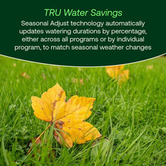 Rain Bird TRU6I LCD display with program readout for clear status at a glance