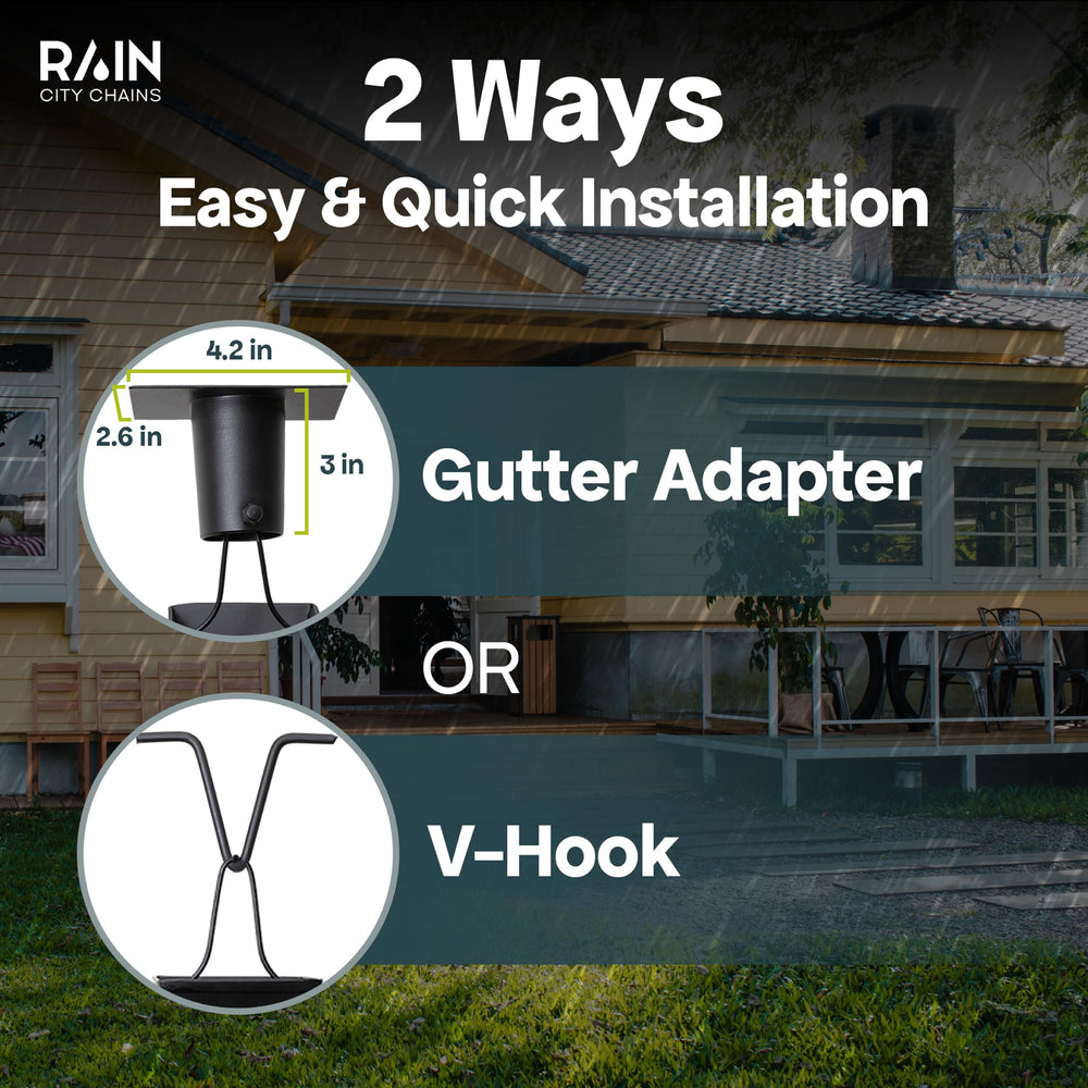 Rain City Chains threaded link detail showing secure connection and durability