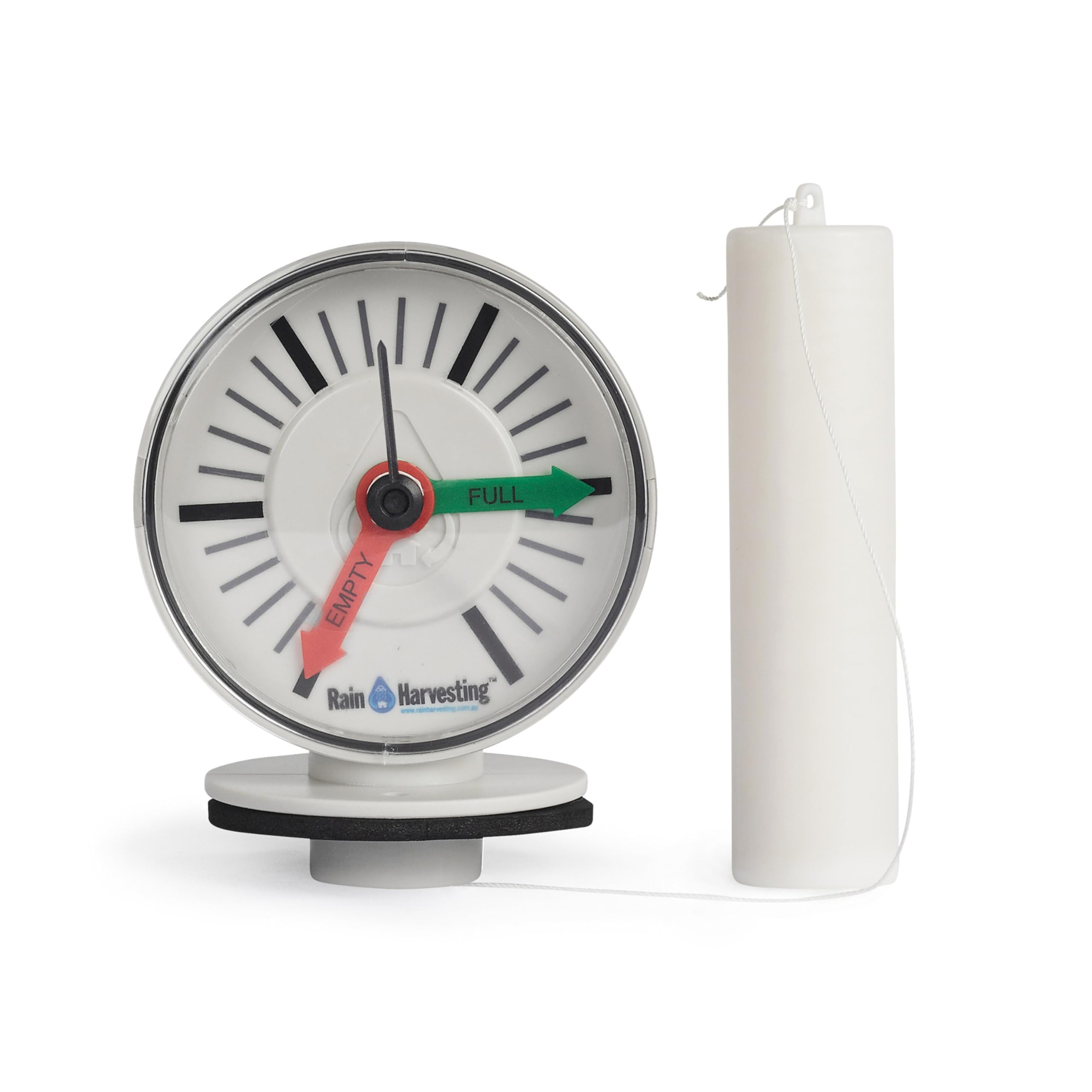 Rain Harvesting front view of tank gauge showing readable dial and easy installation benefit