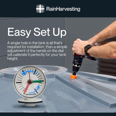 Rain Harvesting installation step with single hole mount demonstrating fast setup benefit