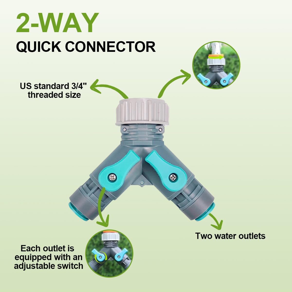RAIN SEER misting and drip heads irrigating container garden efficiently