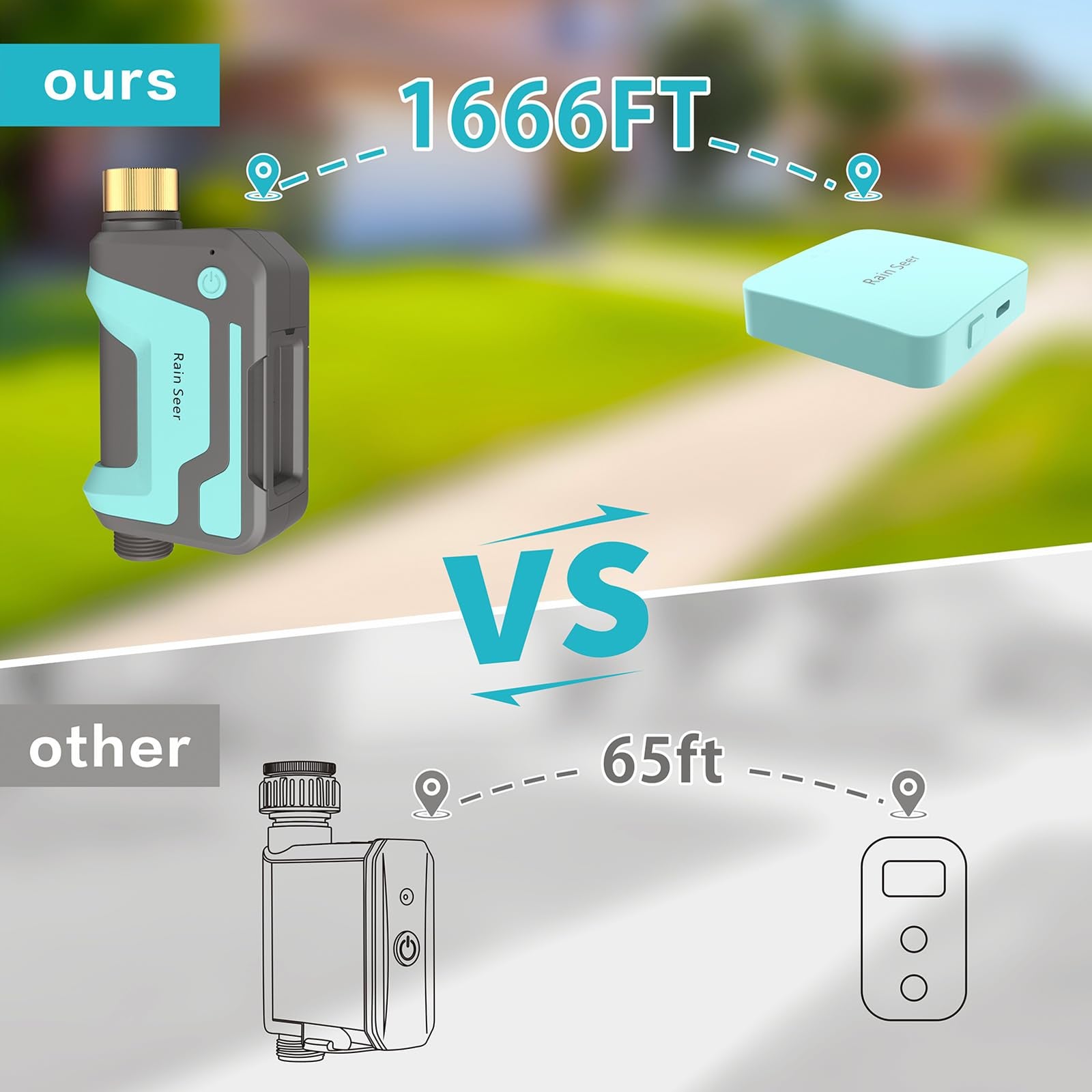 RAIN SEER used with voice assistant for hands-free watering control