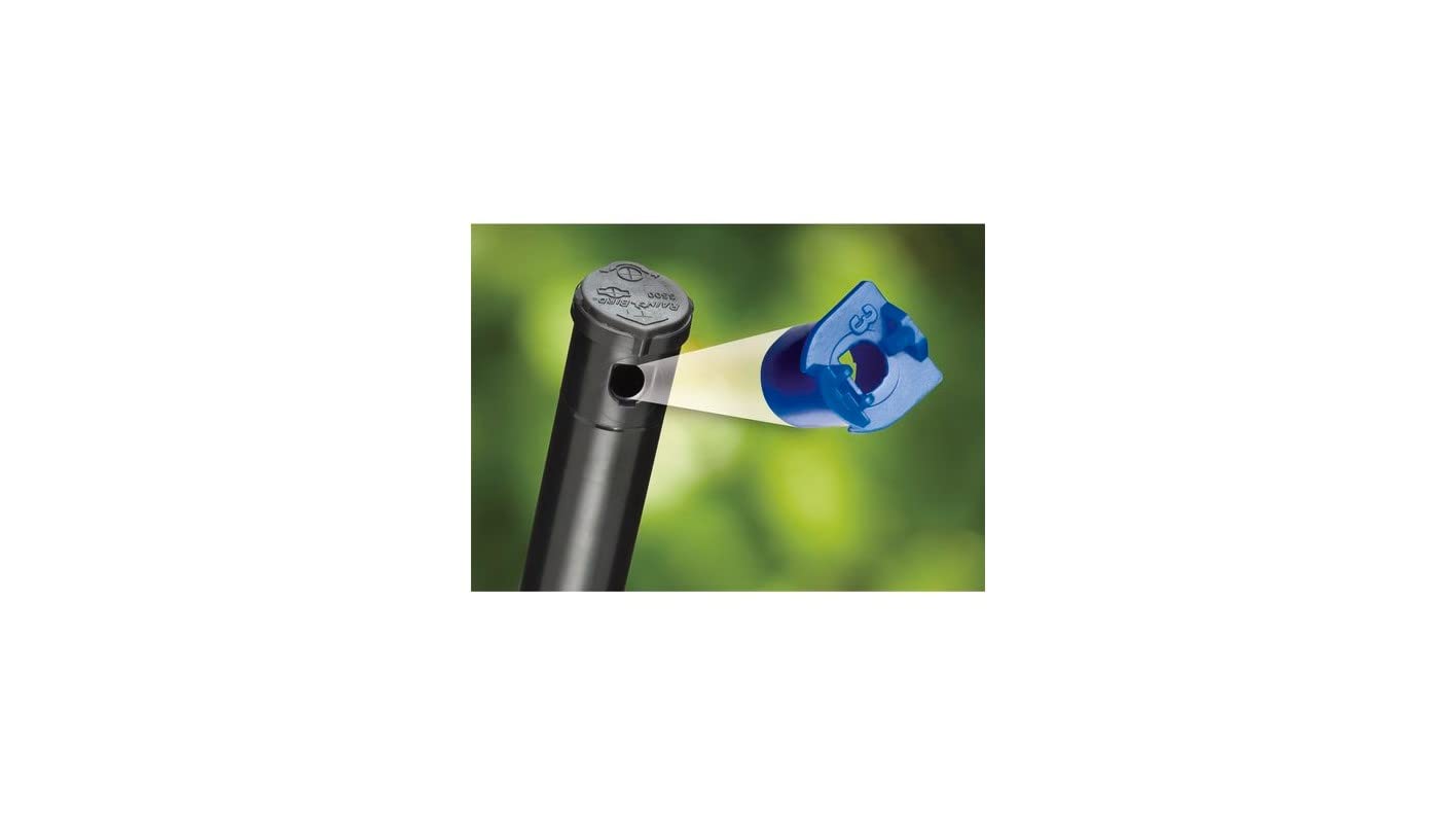 Rain Bird installed in lawn demonstrating even coverage and reduced overspray