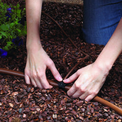 Raindrip clamp-n-pierce feeder detail installs without tools for convenience