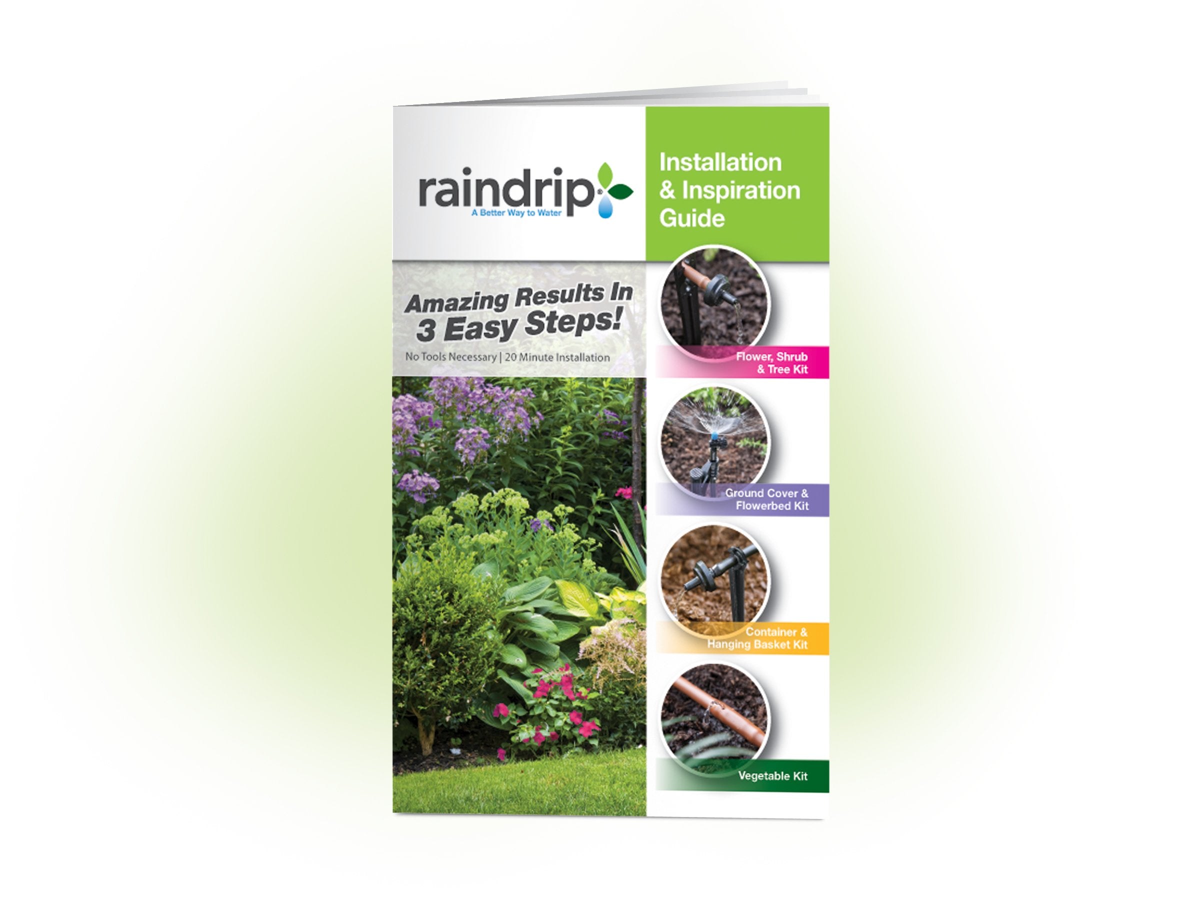 Raindrip pressure regulator with filter close-up protecting emitters and reducing debris