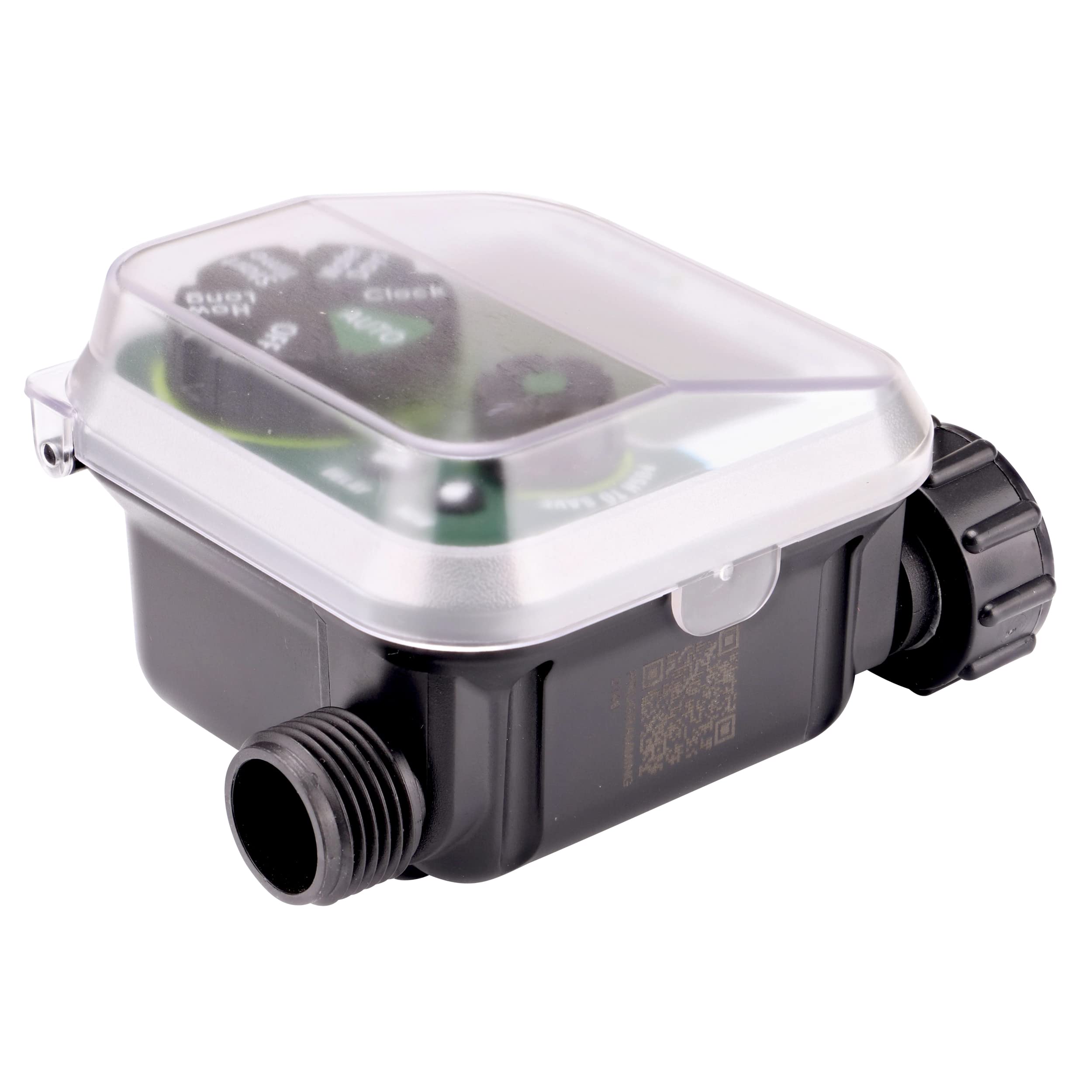 Raindrip held in hand to show compact size and easy placement