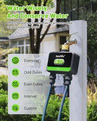 RainPoint app schedule screen showing programmable watering for convenience