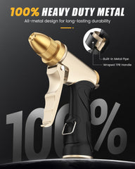 RAINPOINT brass head closeup highlighting high-pressure jet performance