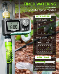 RAINPOINT close-up of pure brass inlet highlighting durable metal threads and leak resistance