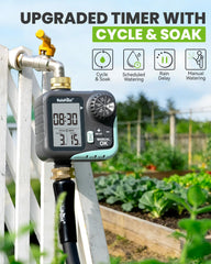 RAINPOINT brass inlet swivel close-up showing leak-resistant durable connection