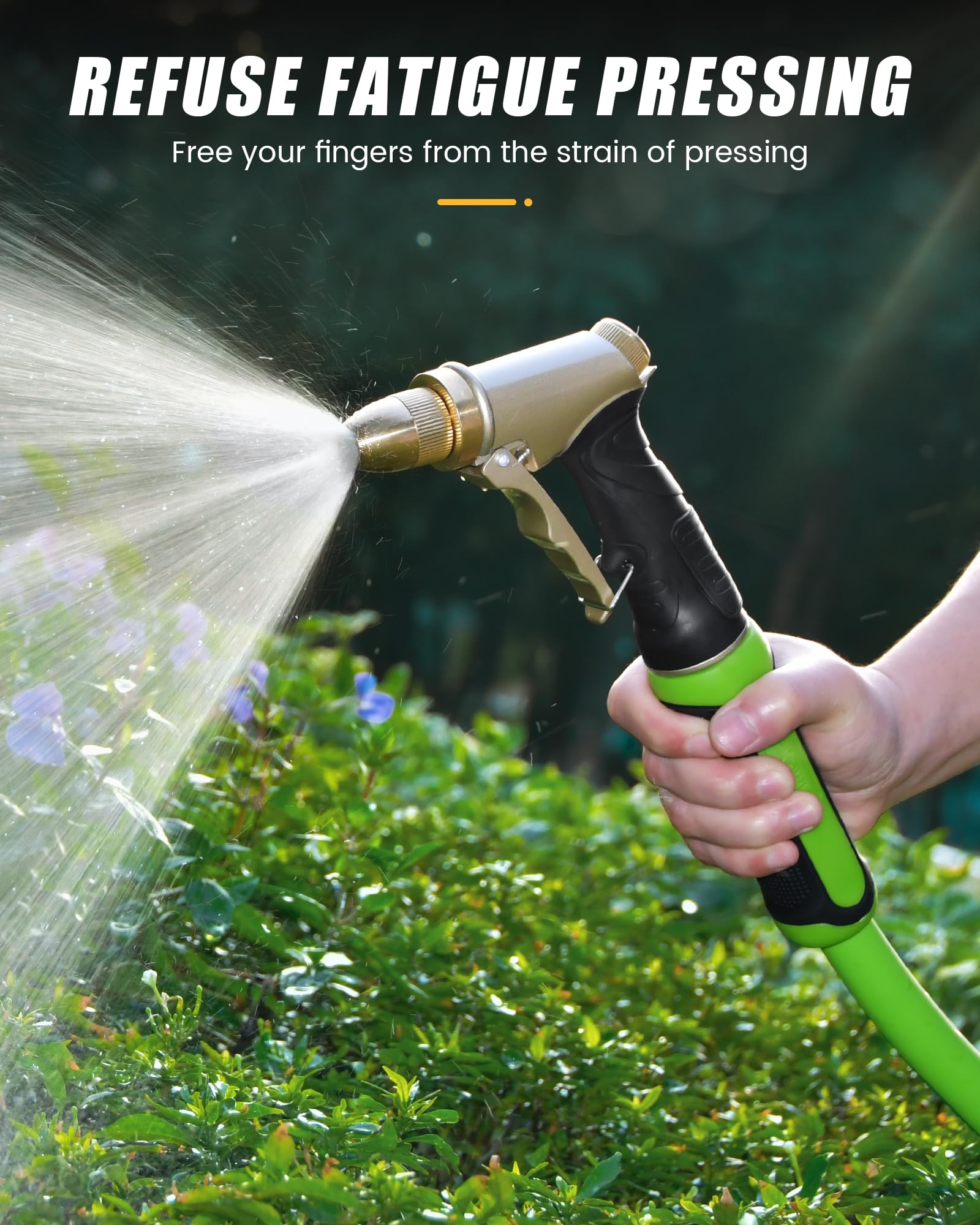 RAINPOINT nozzle washing a car showing strong cleaning power