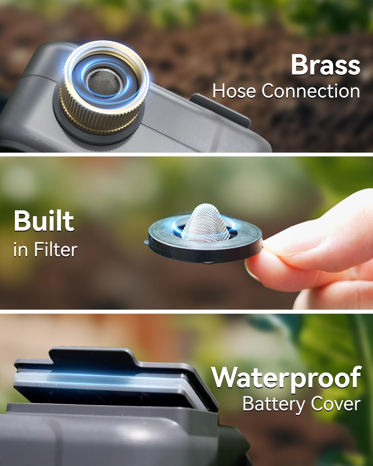 RAINPOINT cycle and soak diagram illustrating water-saving intervals