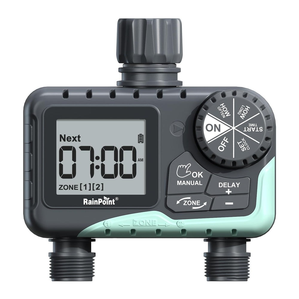 RAINPOINT front control panel showing clear buttons and easy operation benefit