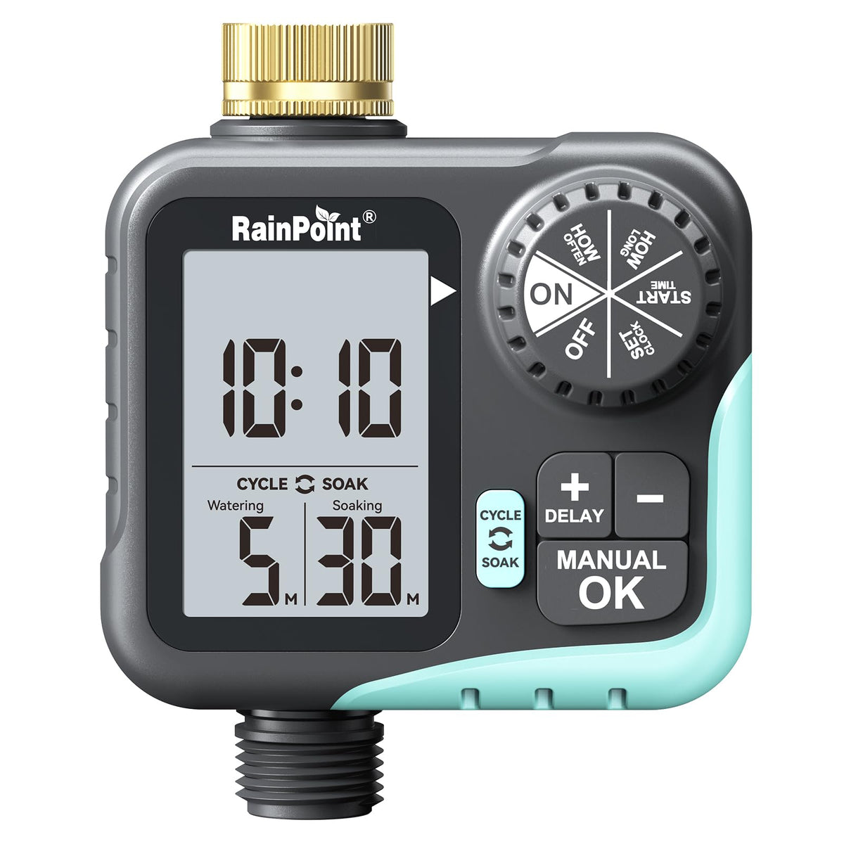 RAINPOINT front panel large display for easy programming and clear readings