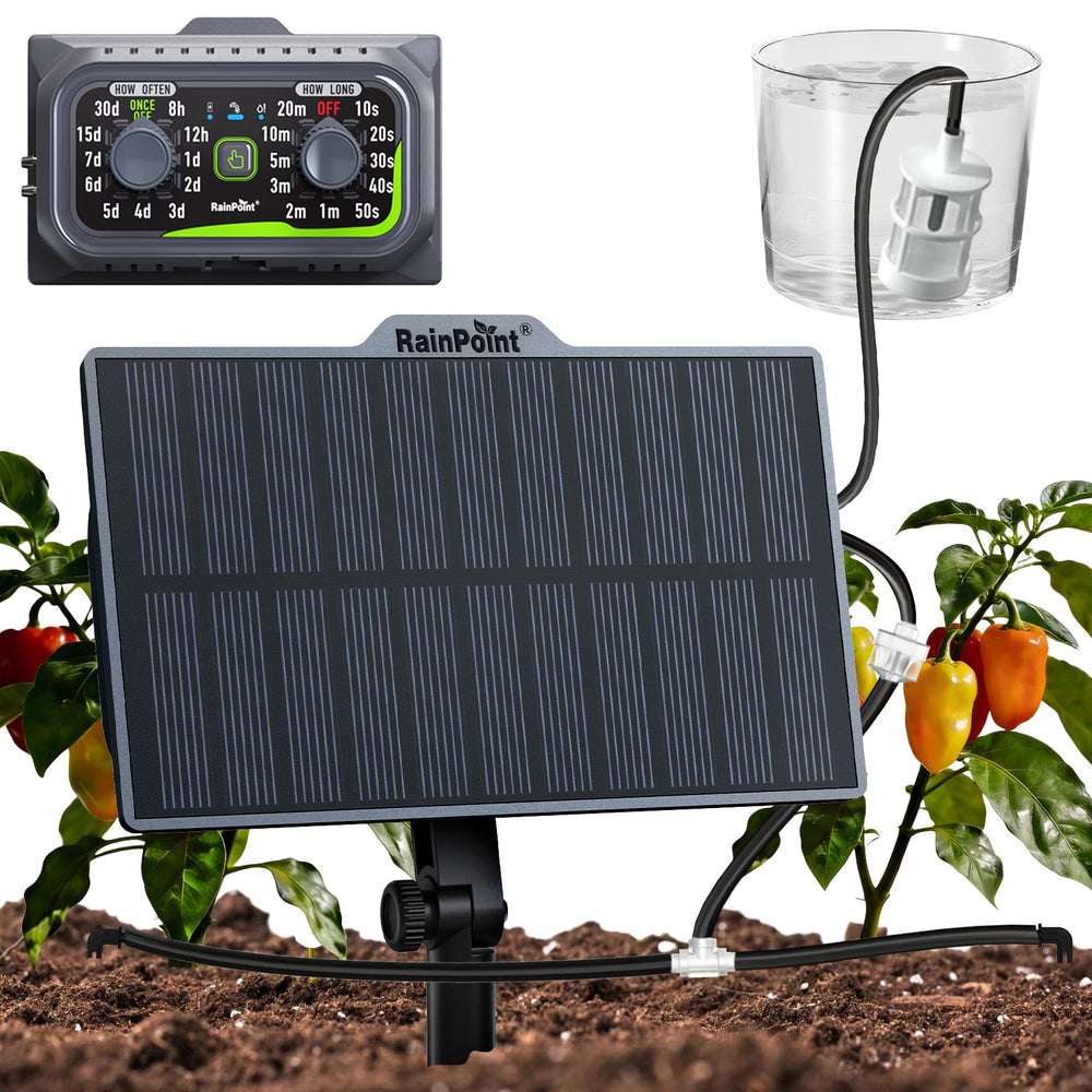 RAINPOINT front view of complete kit showing components and quick setup benefit
