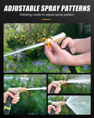RAINPOINT nozzle in use watering plants with adjustable mist benefit