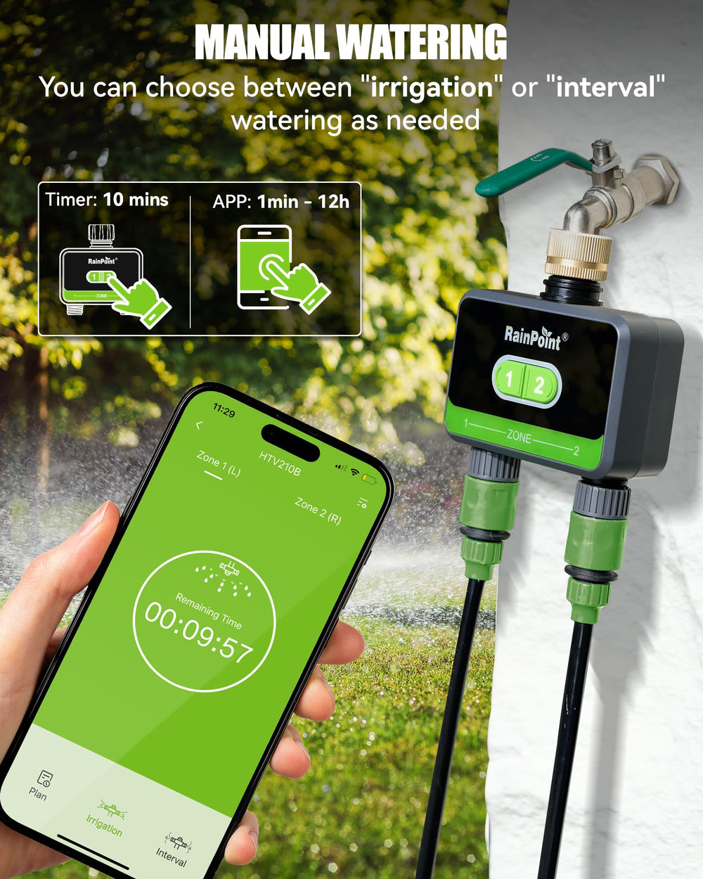 RAINPOINT product label and specs for clear installation and compatibility info