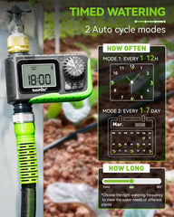 RAINPOINT clear LCD display and buttons, easy scheduling and status benefit