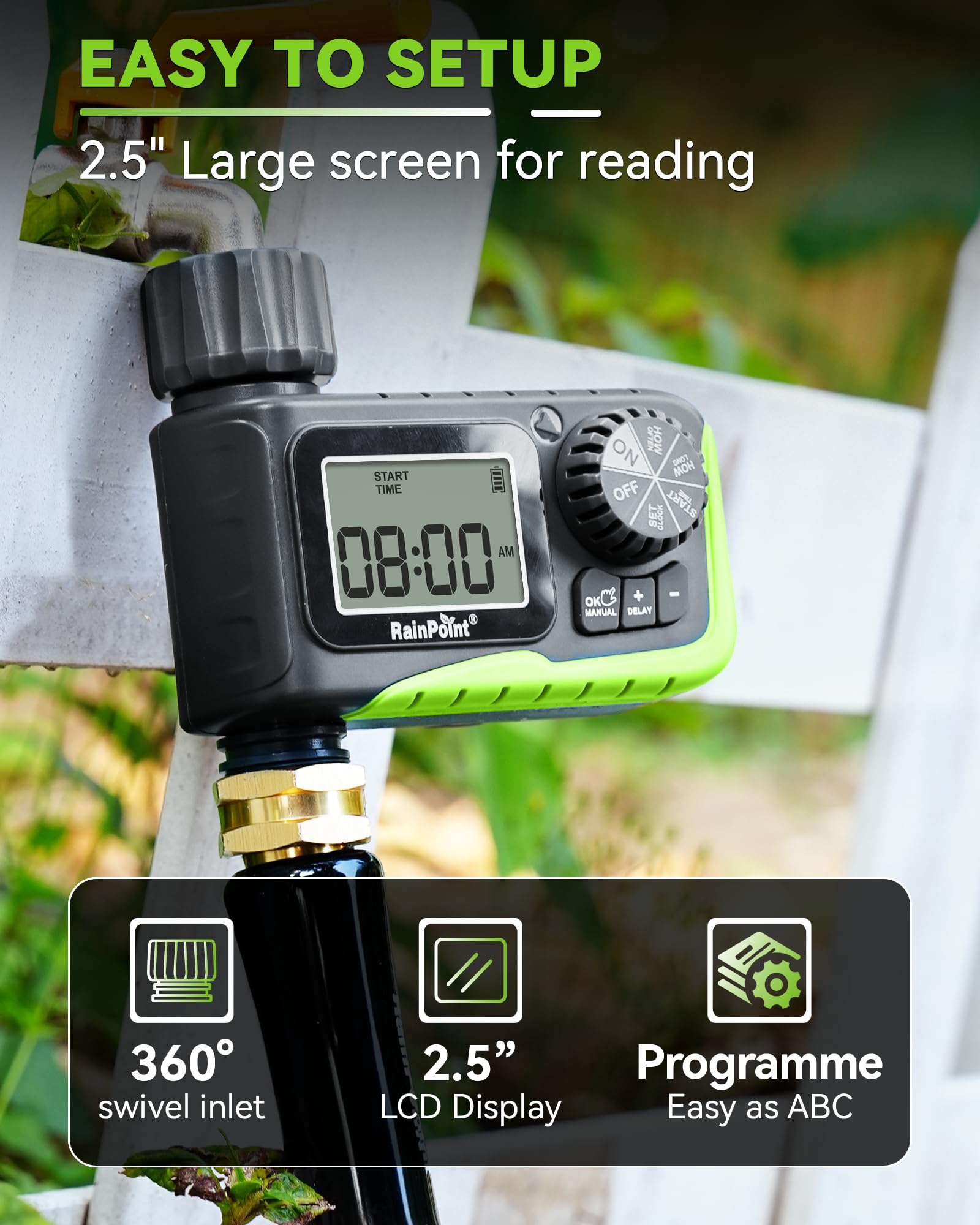 RAINPOINT box and quick-start manual ready for immediate use