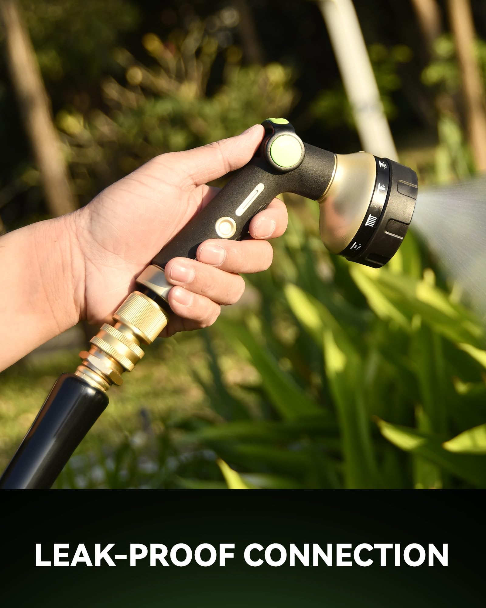 RAINPOINT side profile of solid brass finish showing corrosion resistance and longevity