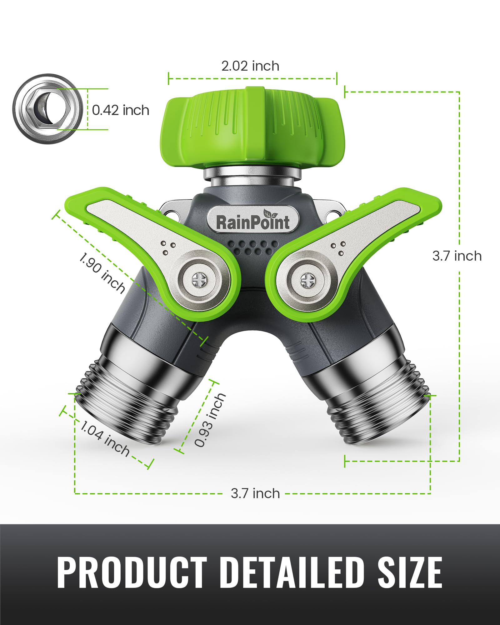 RAINPOINT TPR rubber wrap texture protecting body and improving outdoor grip benefit
