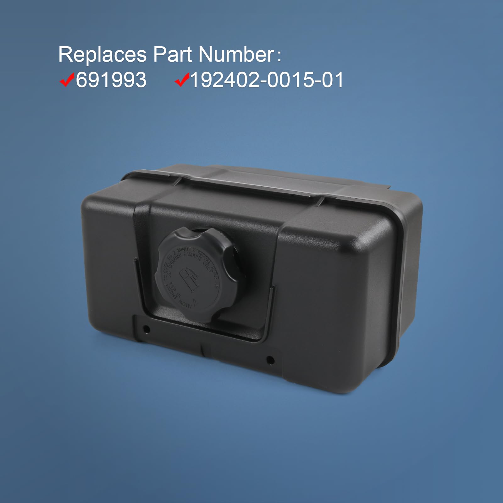 RALBDX close-up of fuel cap showing seal to prevent spills and contamination