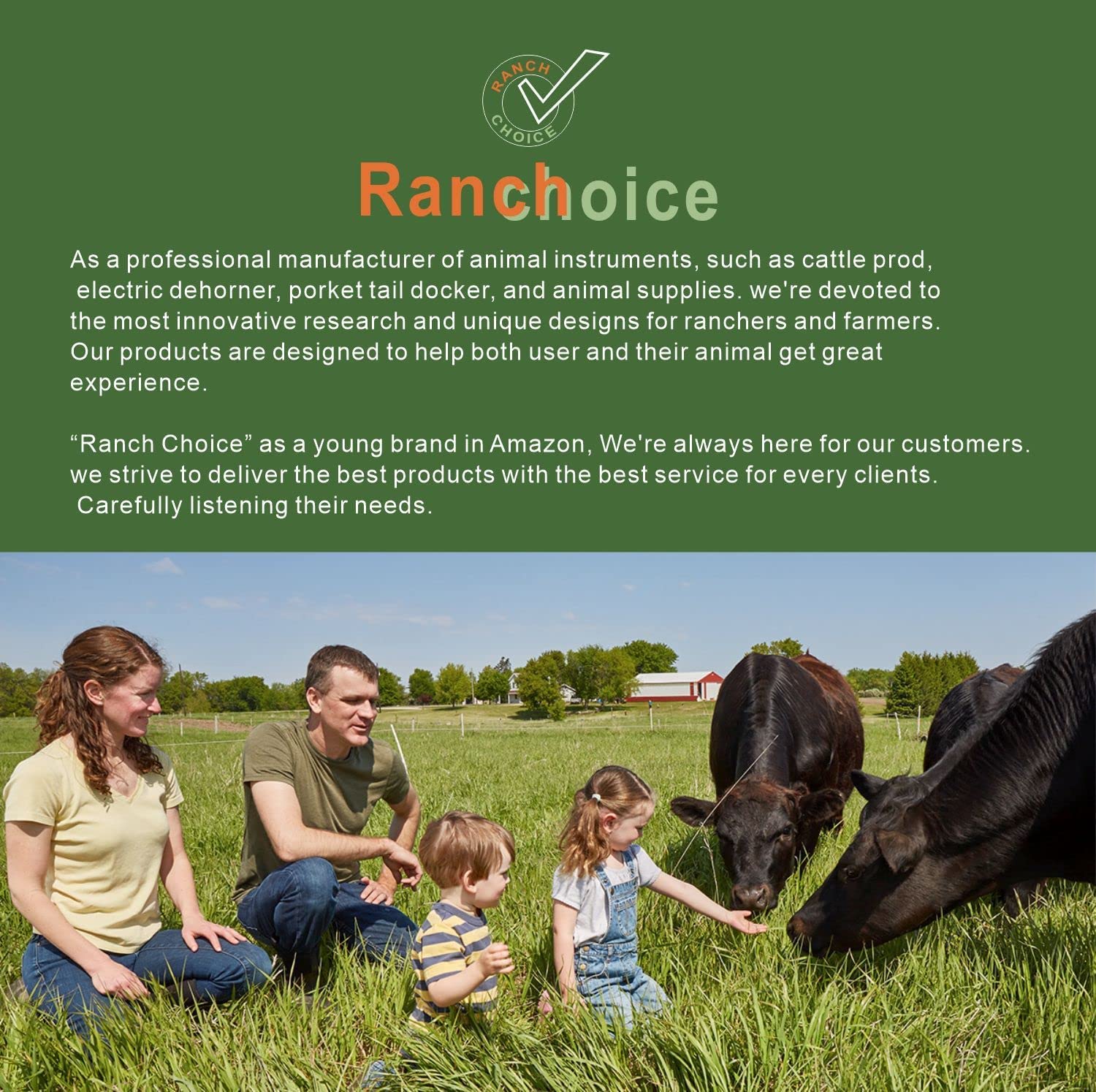 RANCH CHOICE label and controls showing waterproof switch and safety features benefit