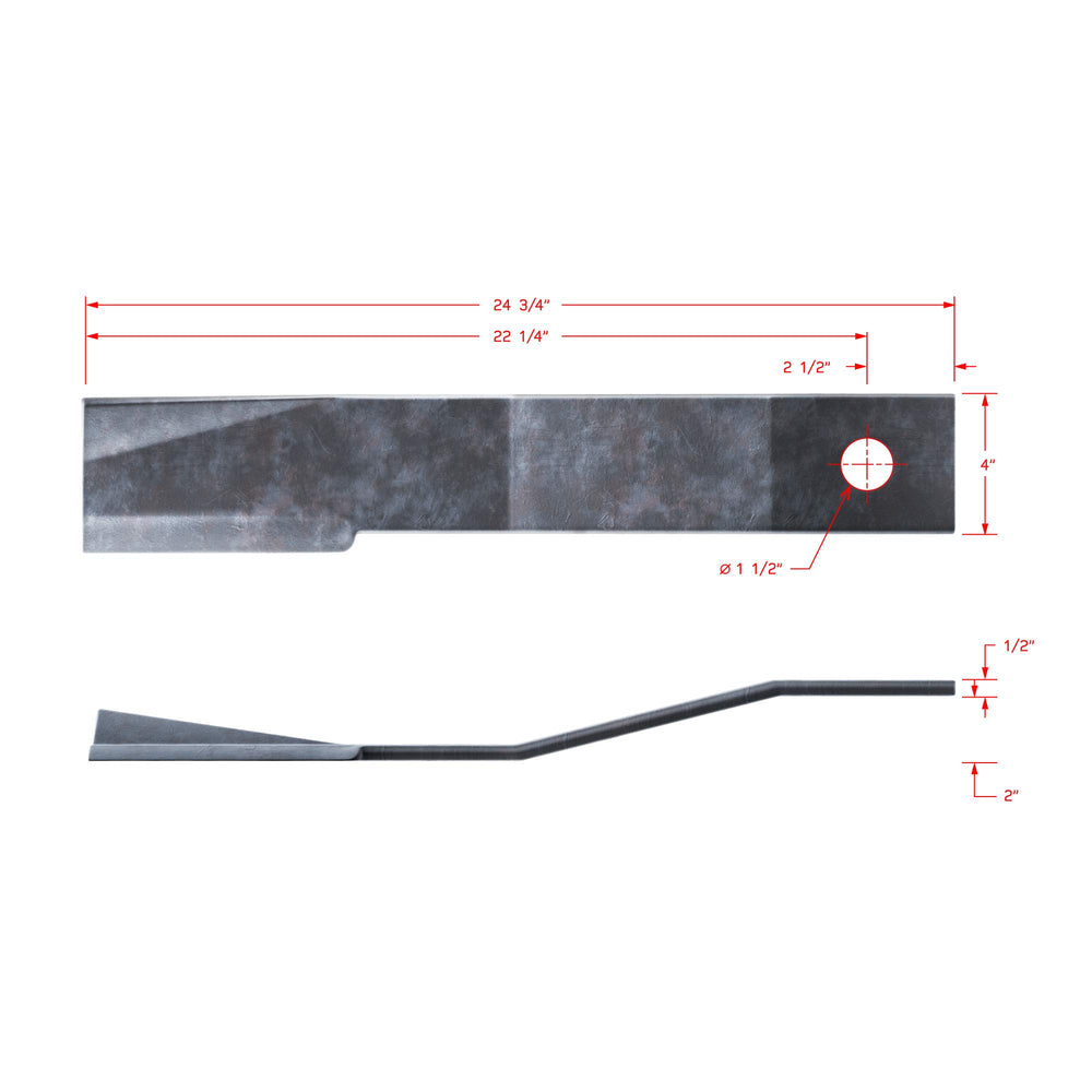 Rancher Supply bolt hole detail showing 1-1/2 inch hole for secure mounting