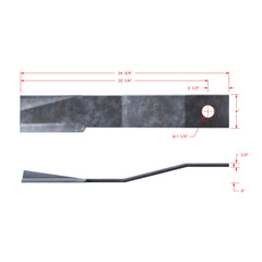 Rancher Supply bolt hole detail showing 1-1/2 inch hole for secure mounting