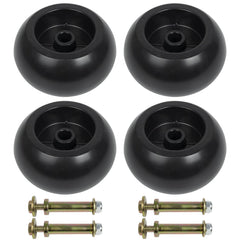 RANSOTO front view of four deck wheels showing fit and uniformity benefit