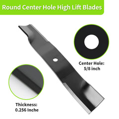 ranwin image of 5/8 inch round center hole detail showing correct fit for compatible spindles