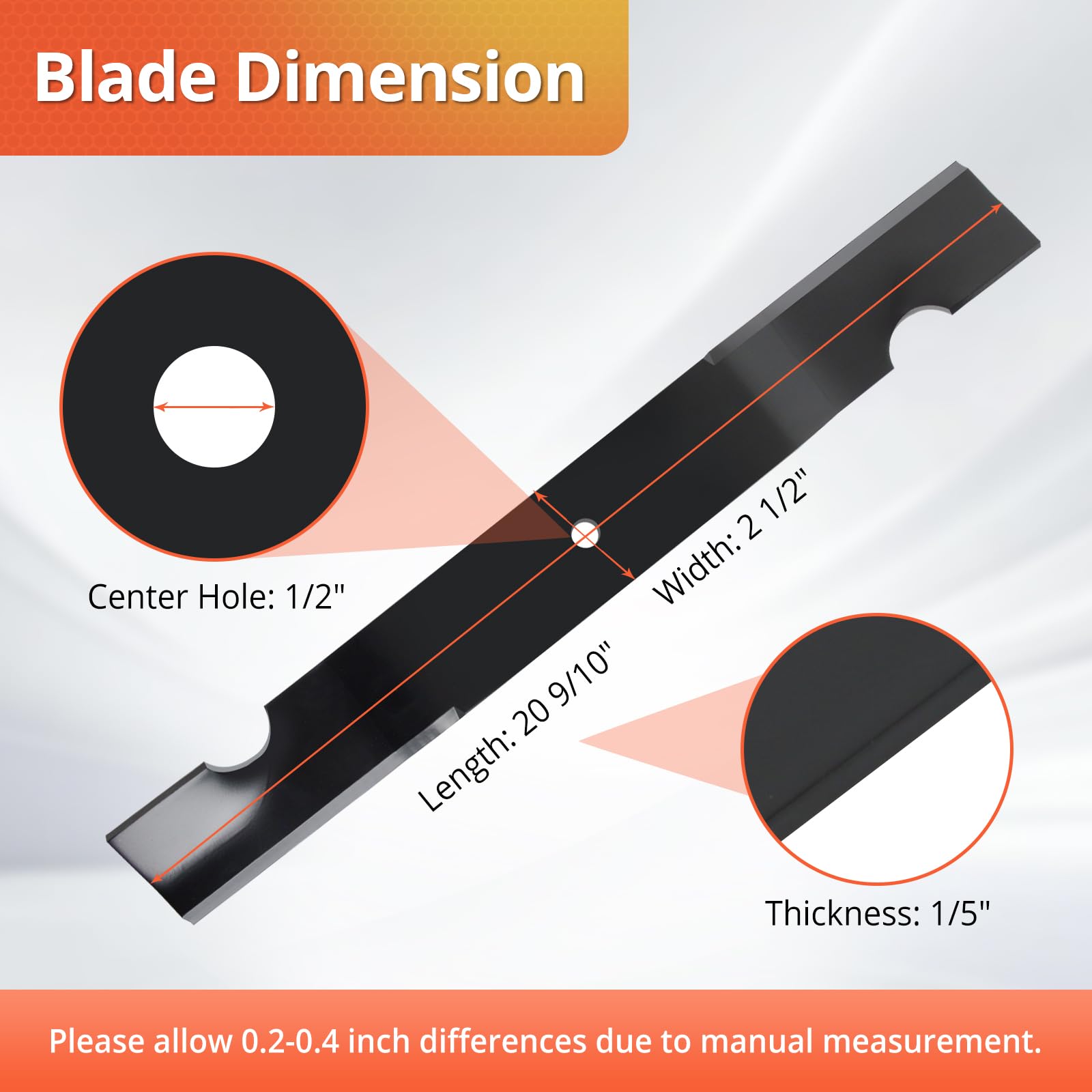 ranwin blade side profile close-up showing durable edge and clean cut benefit