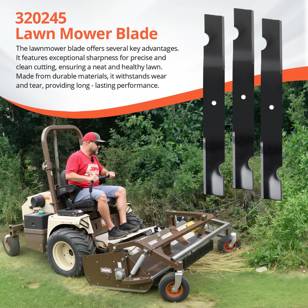 ranwin mower cutting lawn with blades installed showing neater finish benefit