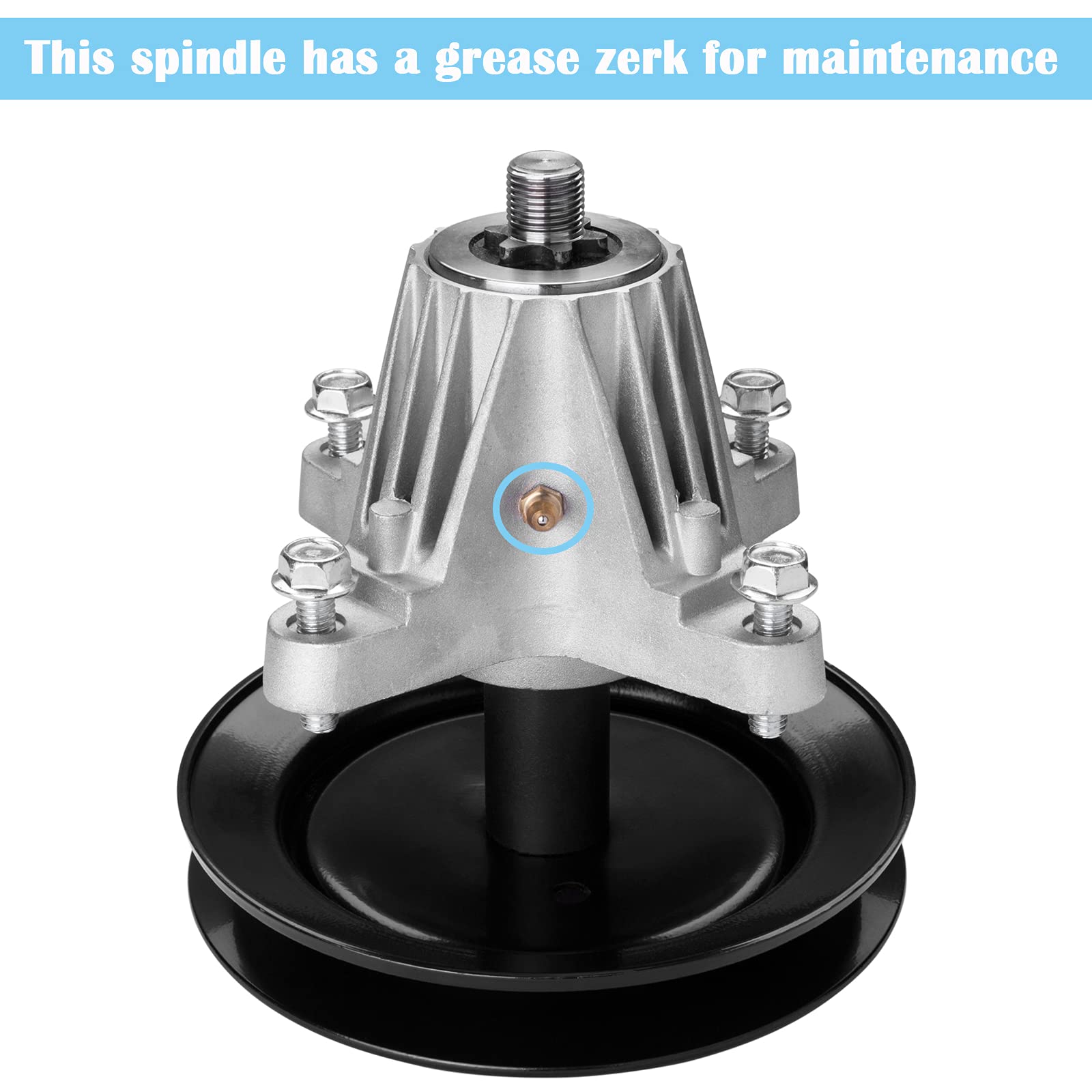 ranwin spindle pulley close-up illustrating smooth rotation and balance benefit