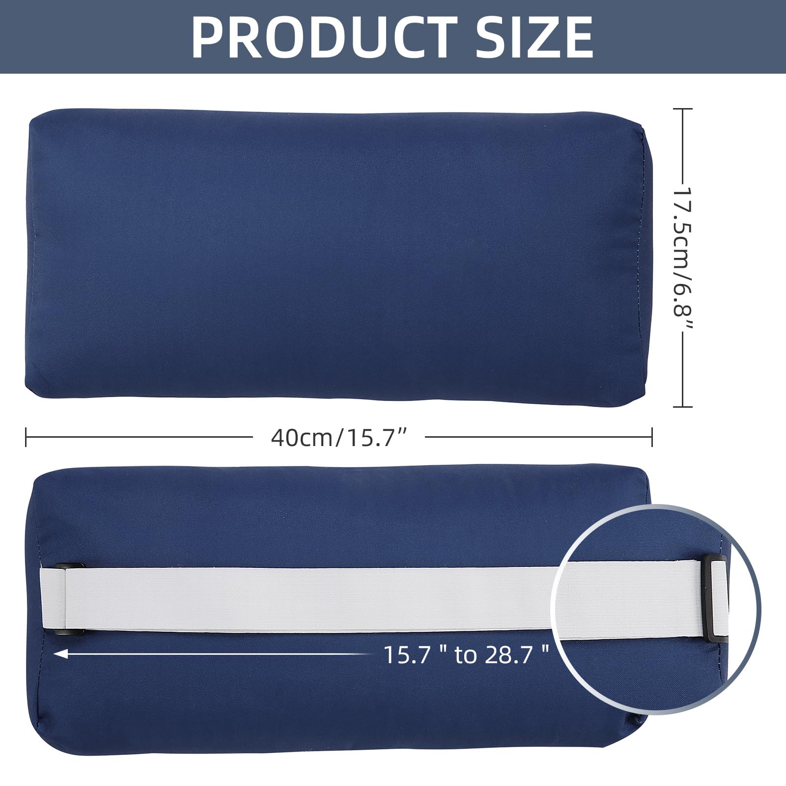 Rasugarlary adjustable elastic strap detail, demonstrates secure fit benefit