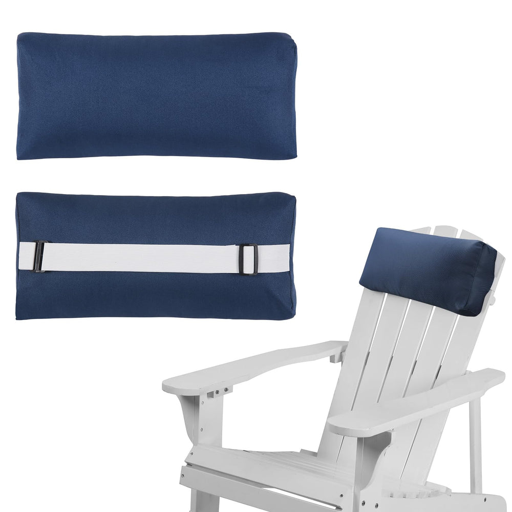Rasugarlary navy head pillow front view shows compact support and durable water-resistant shell
