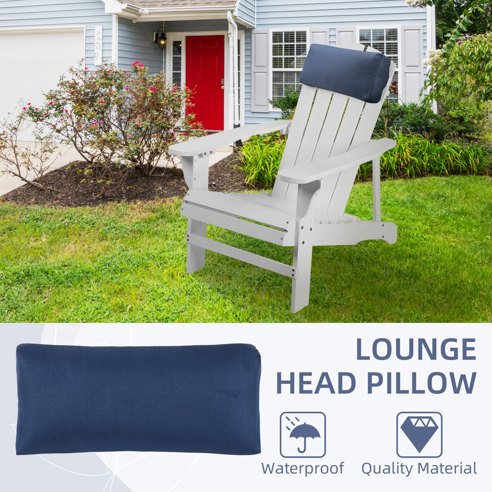 Rasugarlary pillow in use on pool lounger offering neck support and outdoor comfort