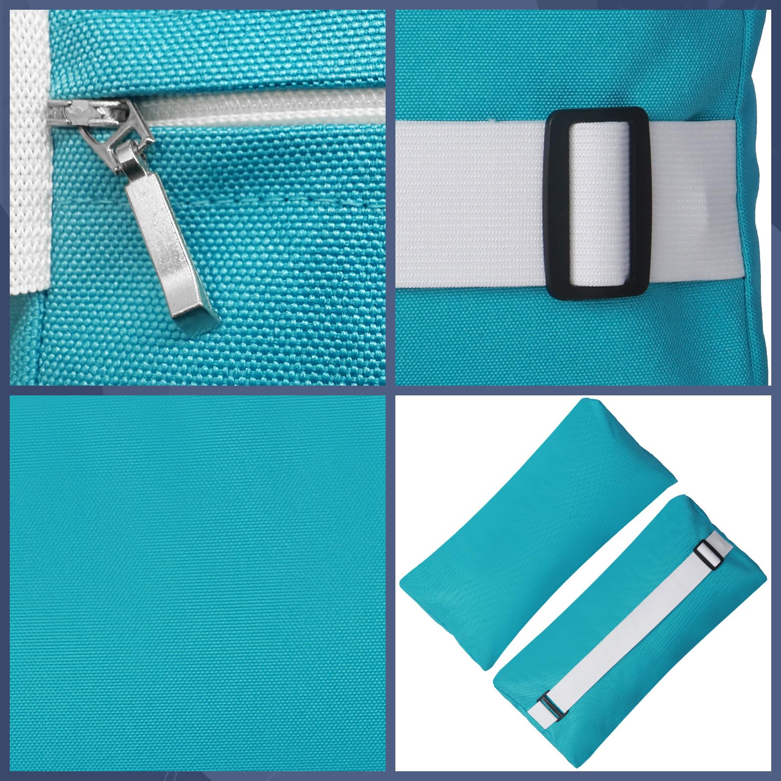 Rasugarlary pillow on pool lounger illustrating stable support during relaxation