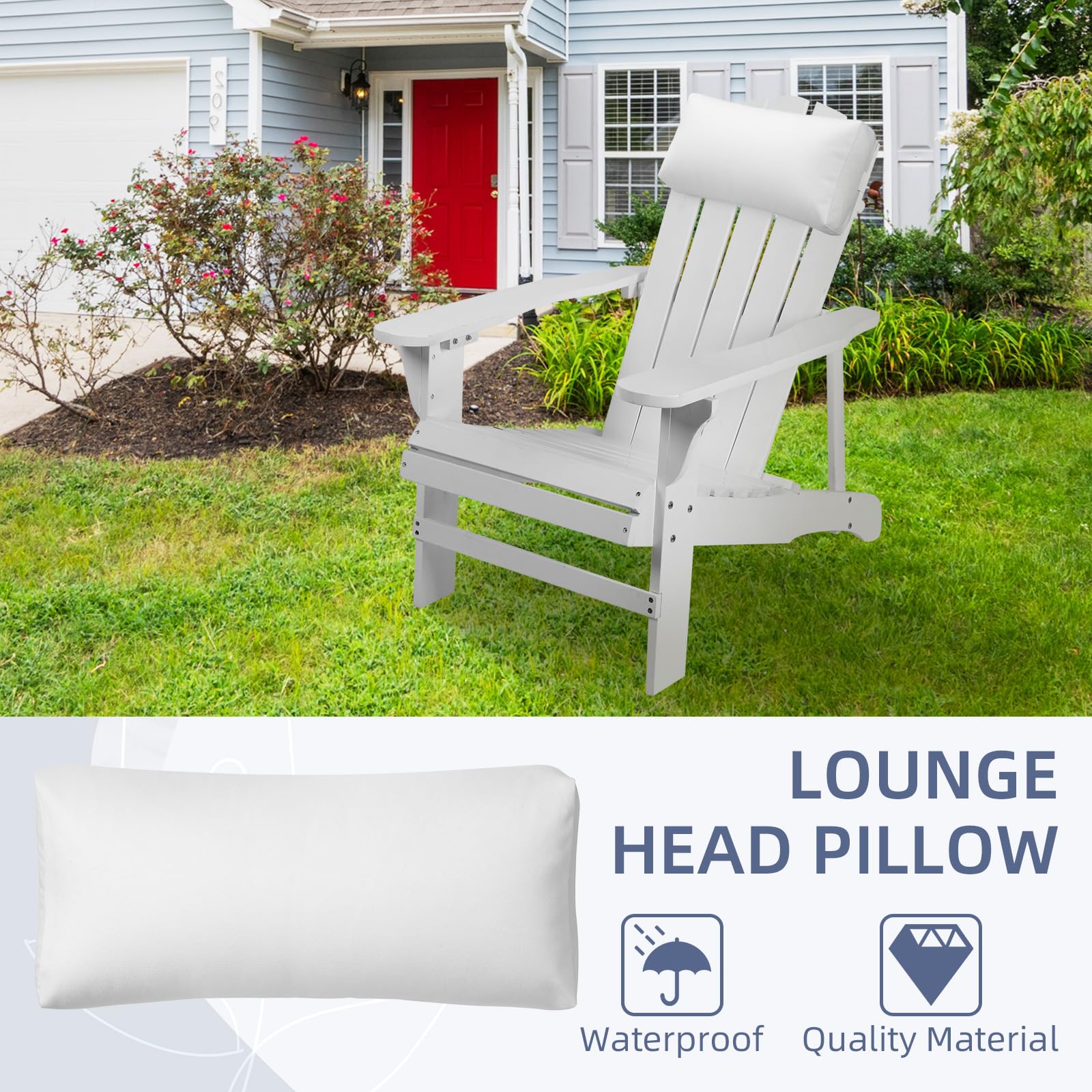 rasugarlary pillow on poolside lounger resisting splashes for worry-free relaxation