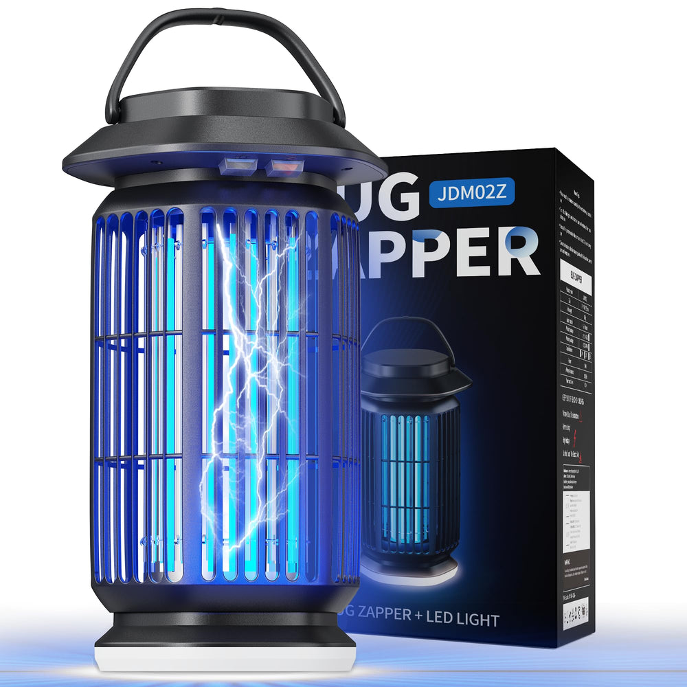 Ratoge front view showing LED and zapper for quiet insect control