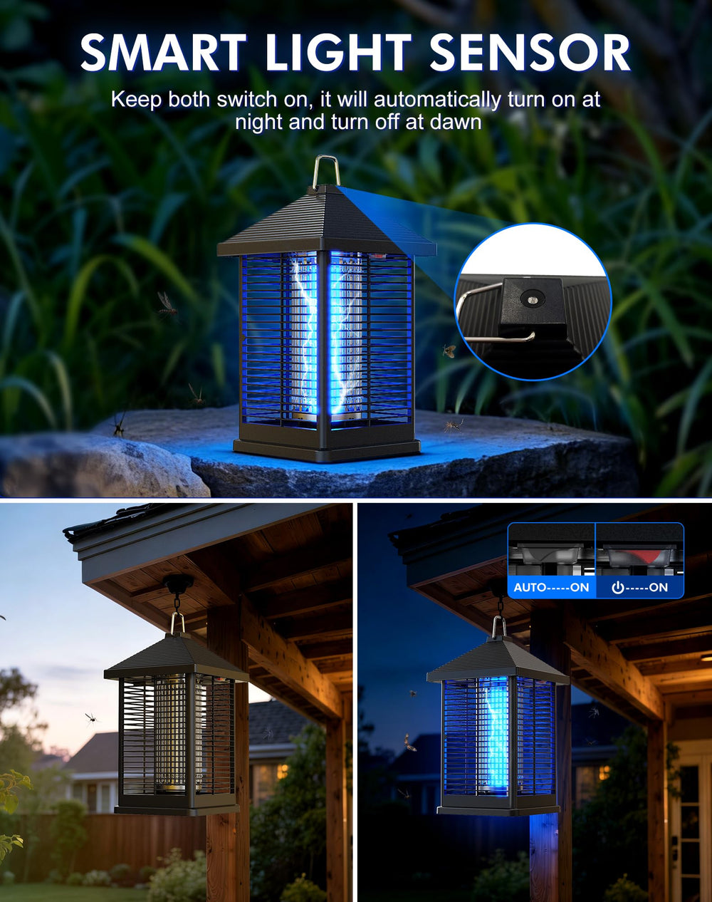 RATOGE in backyard evening scene enabling comfortable outdoor time