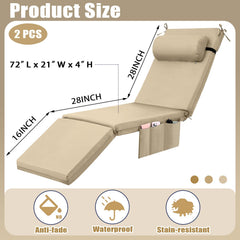 RattanView close-up of built-in pillow showing plush support for head and neck