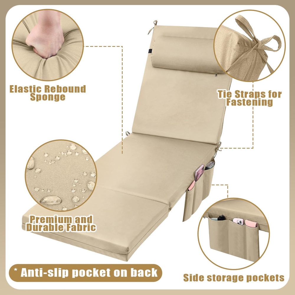 RattanView side pocket image with phone and sunscreen, offering convenient storage