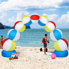 RattanView front view arch showcasing beach ball design and instant party impact