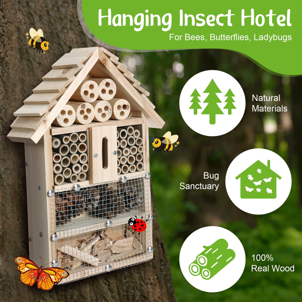 RattanView person painting insect house emphasizing customization and family activity