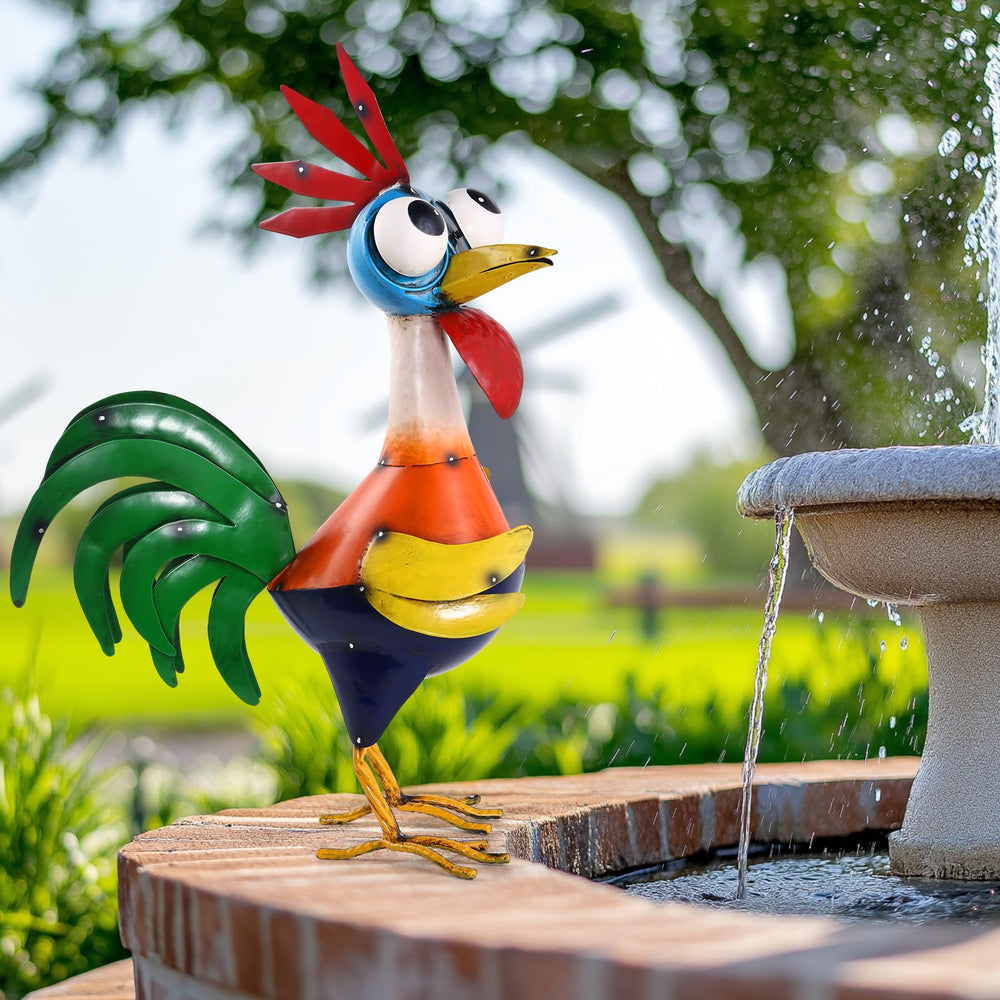 Ratuor displayed on a porch creating welcoming outdoor home décor interest
