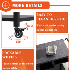 RAXSINYER caster wheels with locks visible, offers smooth mobility and stability